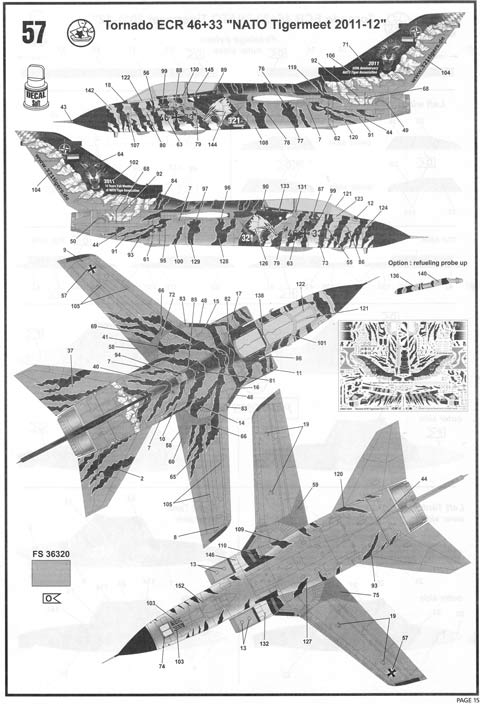 Die Anleitung zum Aufbringen der Decals