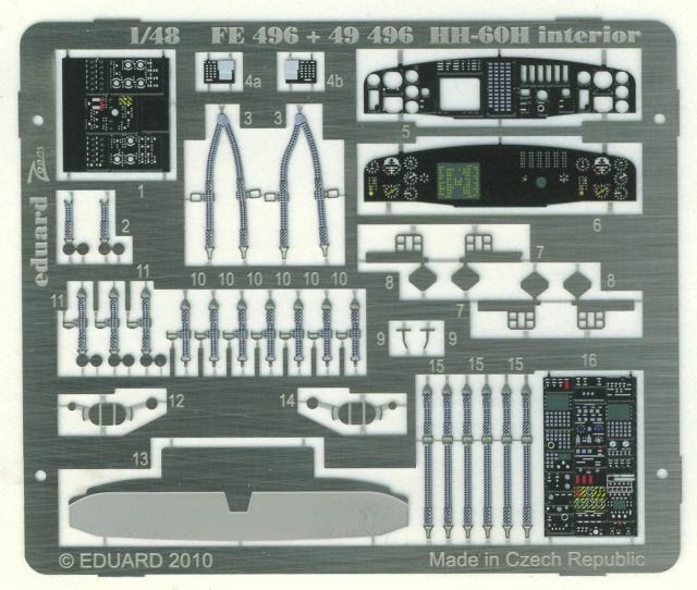 Eduard Ätzteile - HH-60H interior S.A.