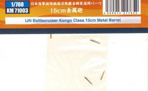 : IJN Battlecruiser Kongo Class 15cm Metal Barrel