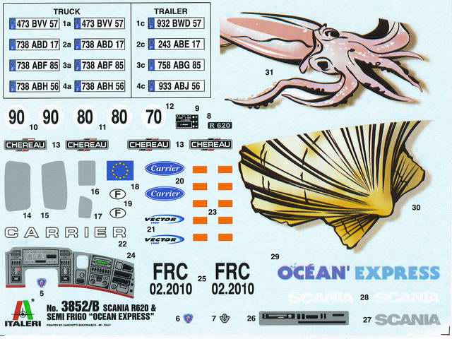 Italeri - Scania R620 & Semi Frigo "Océan Express"