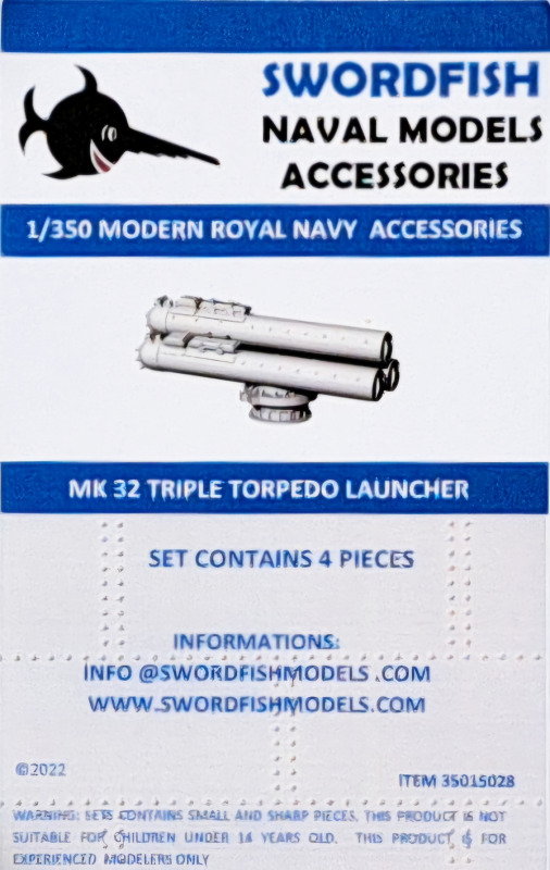 Swordfish Models  - Mk. 32 Triple Torpedo Launcher