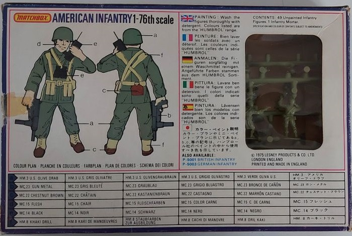 Matchbox - American Infantry 