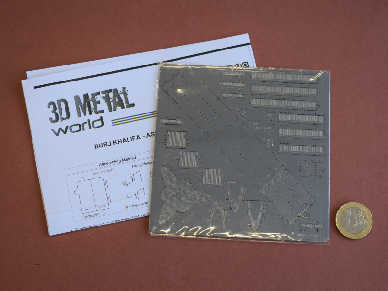 3D Metal World of Buildings - Burj Khalifa