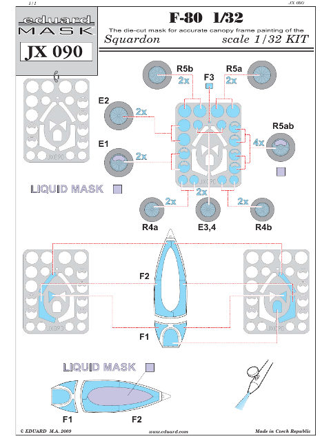 Eduard Mask - F-80 Mask