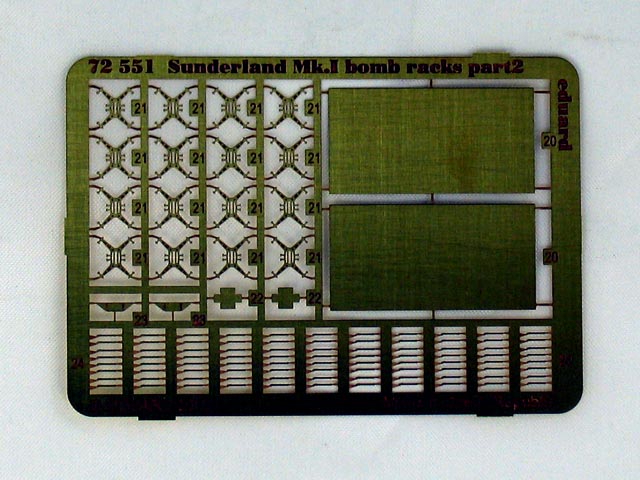 Eduard Ätzteile - Sunderland Mk.I bomb racks