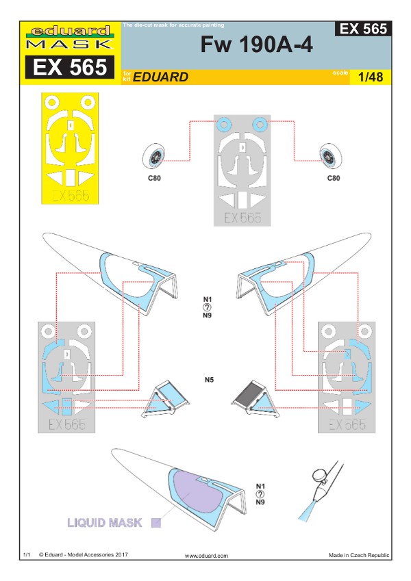 Eduard Mask - Fw-190 A-4