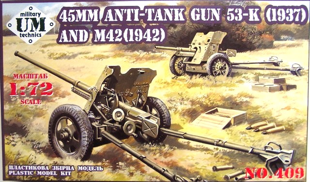 UM Military Technics - 45MM ANTI-TANK GUN 53-K (1937) AND M42 (1942)