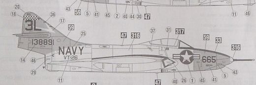 Hasegawa - Grumman F9F-8 Cougar