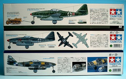 Tamiya - Me262 Bausätze von Tamiya - ein Vergleich