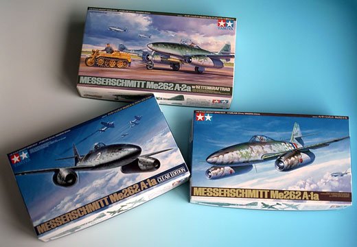 Tamiya - Me262 Bausätze von Tamiya - ein Vergleich