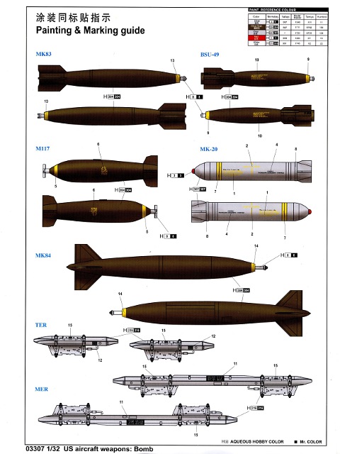 Trumpeter - US Aircraft Weapons - Bombs