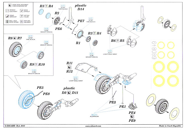 Eduard Brassin - MiG-23M/MF wheels