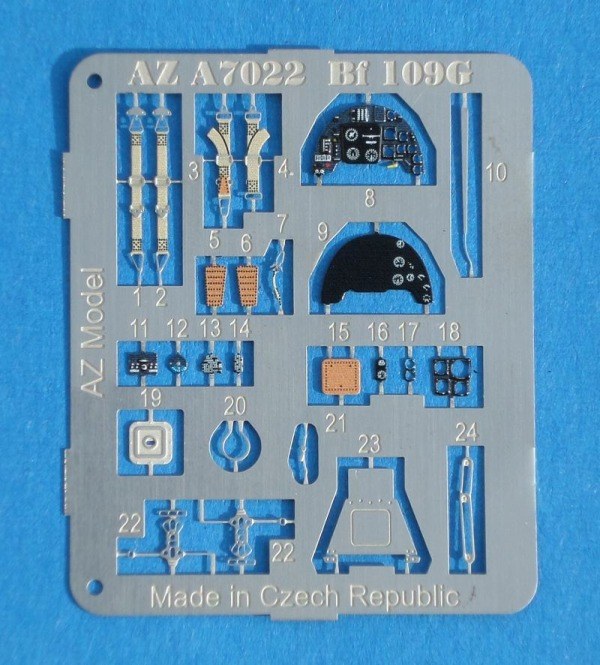 AZ model - Bf 109G color PE parts