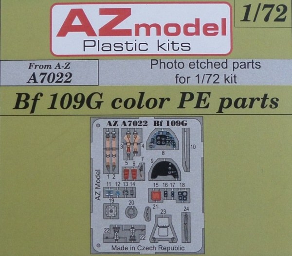 AZ model - Bf 109G color PE parts