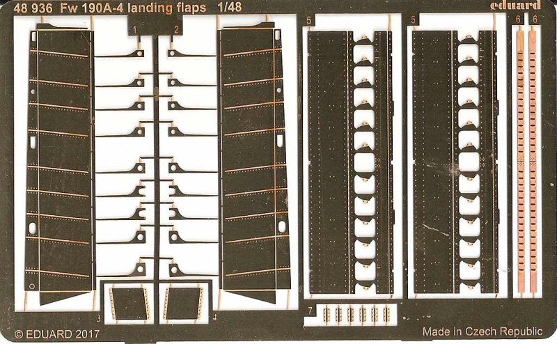 Eduard Ätzteile - Fw 190A-4 landing flaps