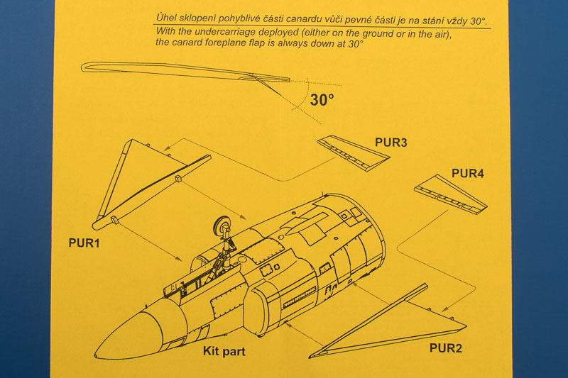 AJ/SF/SH-37 Viggen Canard correction set