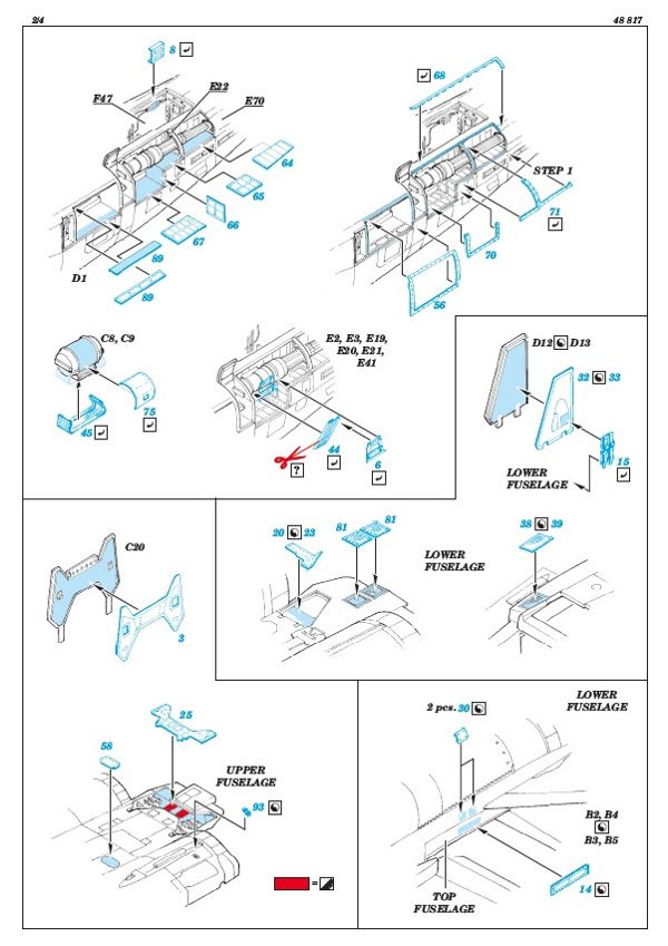 Eduard Ätzteile - F-14A upgrade set