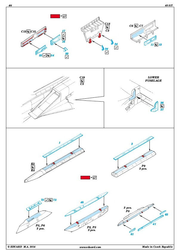 Eduard Ätzteile - F-14A upgrade set