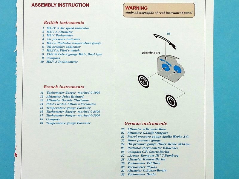 Anleitung und Beschreibung der Instrumente