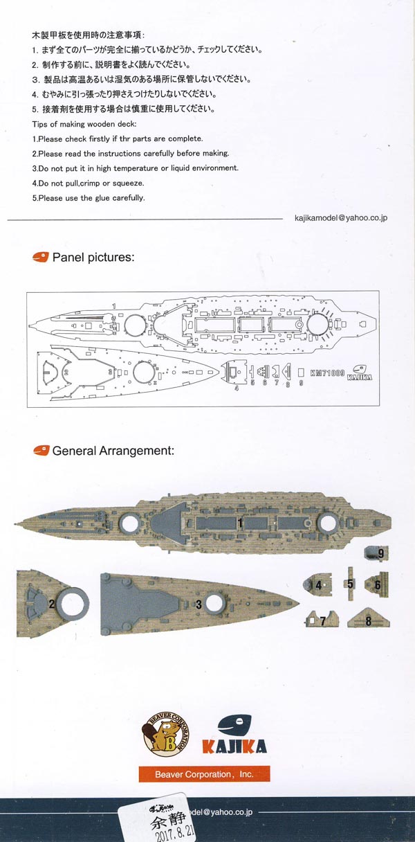 Kajika - IJN Hiei Detailsets Teil 2