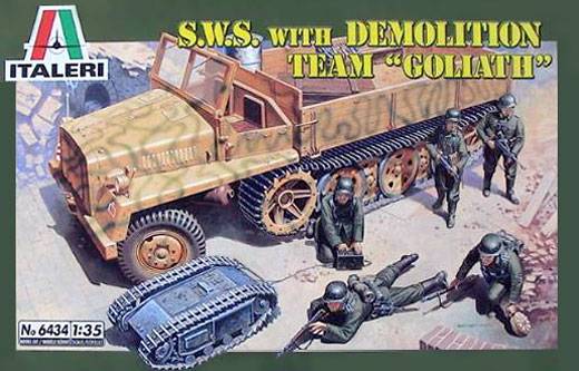 Italeri - Schweren Wehrmachtsschlepper mit Goliath-Team