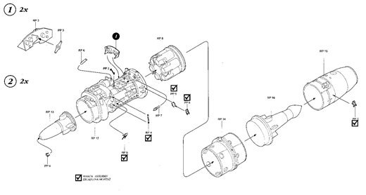 Aires - Messerschmitt Me 262A Engine Set