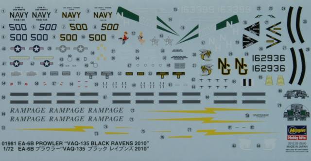 Hasegawa - EA-6B Prowler "VAQ-135 Black Ravens 2010"