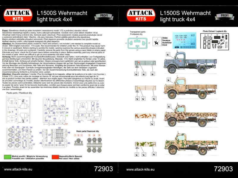 Obwohl in der Überschrift L1500S steht, soll es die Variante L1500A sein.