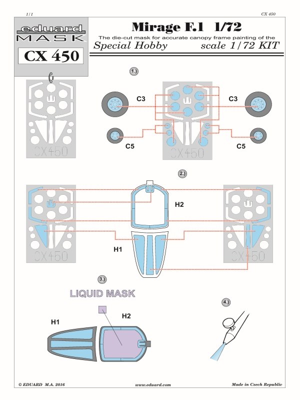 Eduard Mask - Mirage F.1