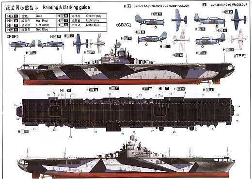 Trumpeter - USS Ticonderoga CV-14