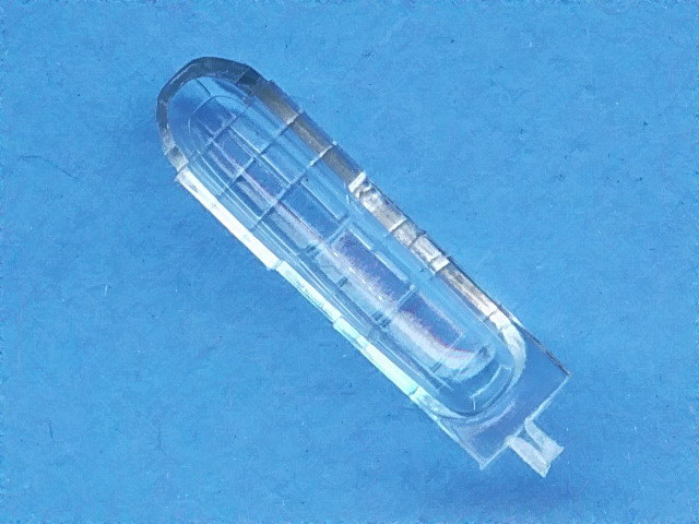 Die Flugzeugkanzel aus transparentem Kunststoff
