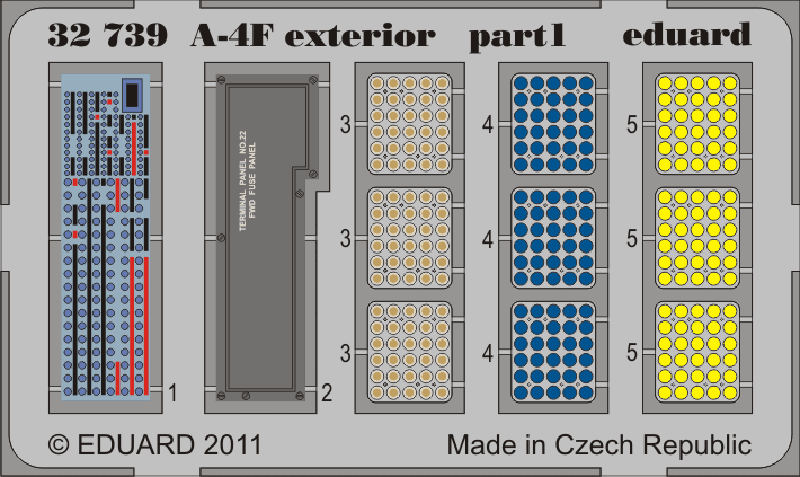 Die farbig bedruckte, zweite Platine. Bild von der Eduard-Webseite