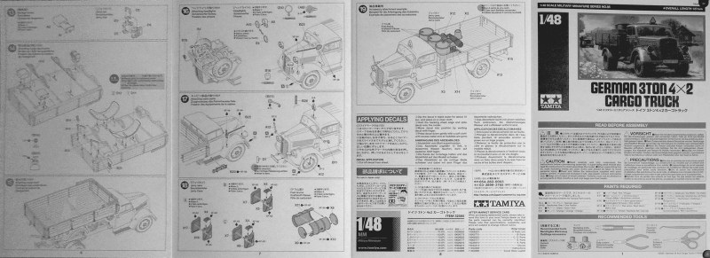 Tamiya - German 3ton 4x2 Cargo Truck