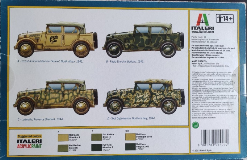 Italeri - 508CM „Coloniale“ 