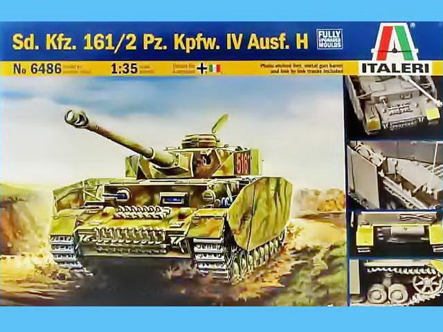 Bausatz-Cover des 6486 Pz.IV Ausf. H von ITALERI 