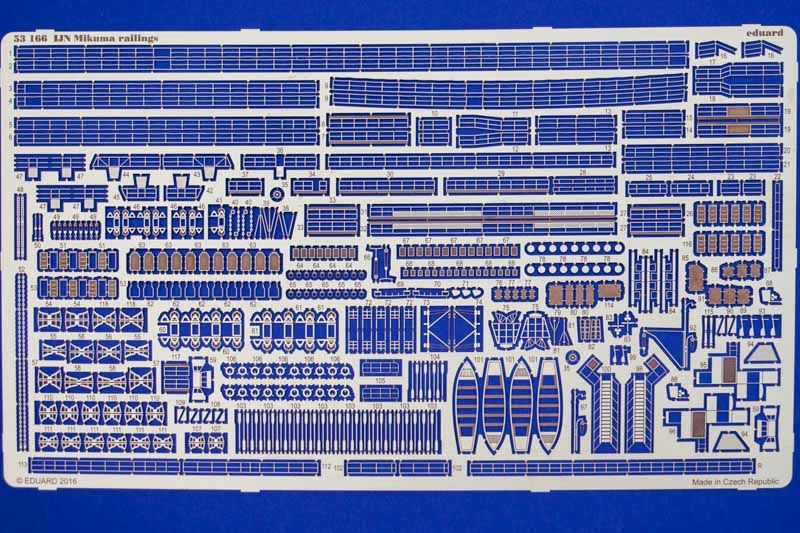 Eduard Ätzteile - IJN Mikuma railings