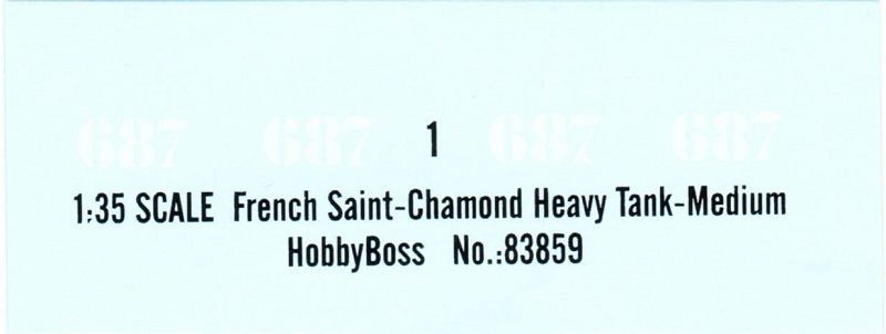 HobbyBoss - French Saint-Chamond Heavy Tank - Medium