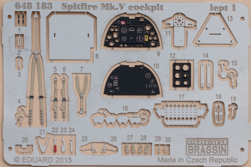 Eduard Brassin - Spitfire Mk.V cockpit