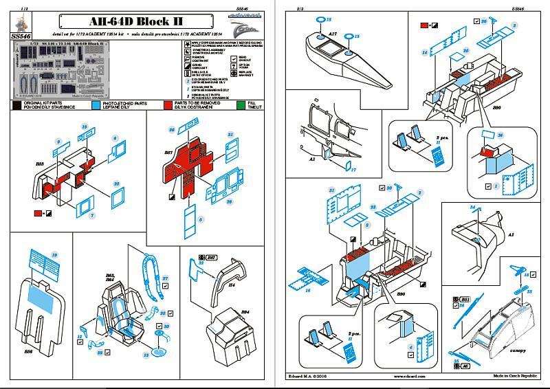 Eduard Ätzteile - AH-64D Block II Interior Zoom