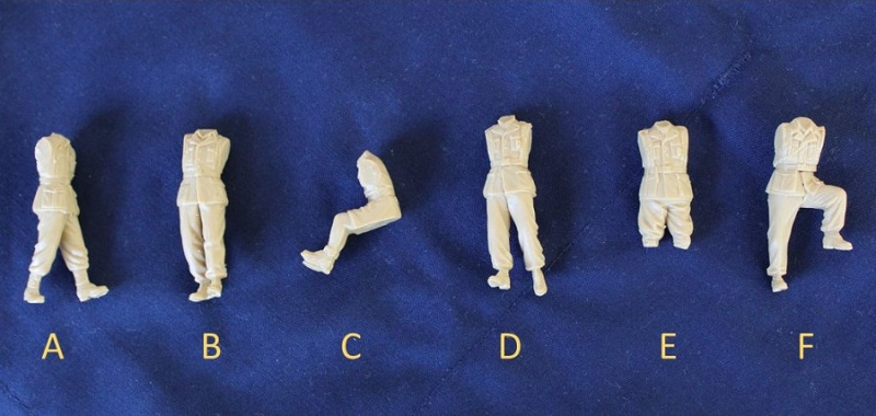 provisorisch zusammengebaute Figuren