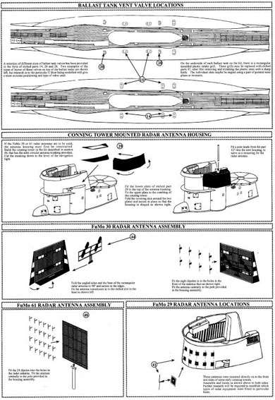 White Ensign Models - Fotoätzteilesatz für Revell U-Boot VII C