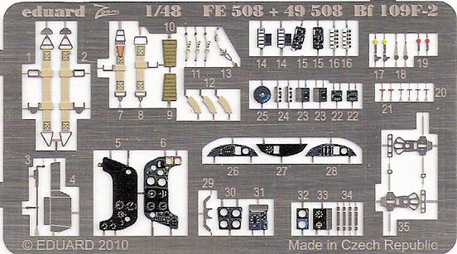 Eduard Ätzteile - Bf 109F-2 S.A