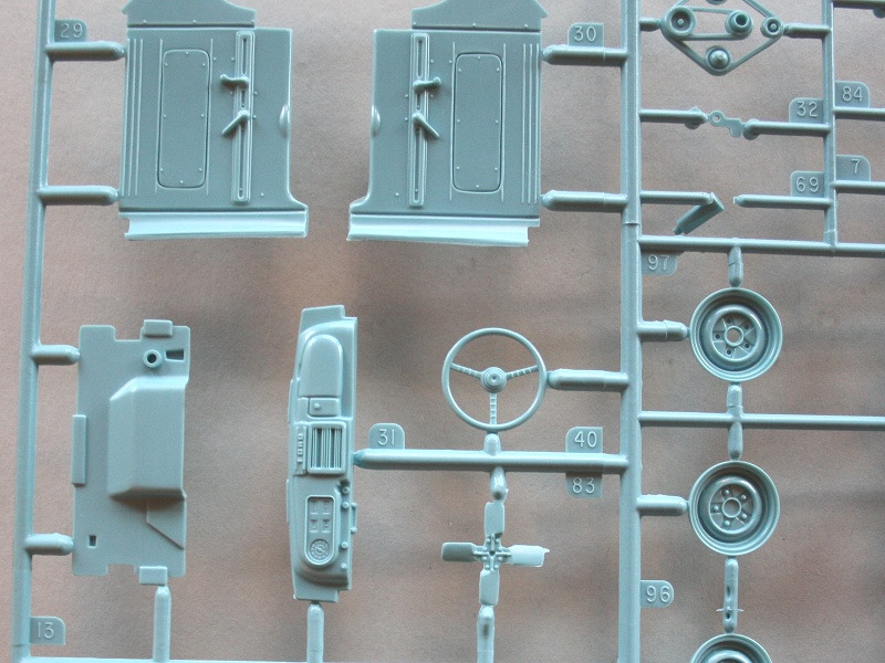Feine Details auf den Teilen des Innenraumes