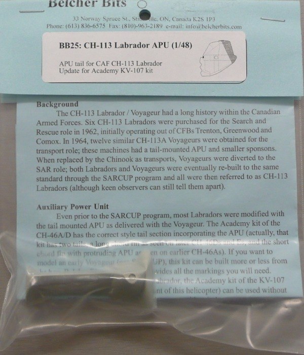 Belcher Bits - CH-113 Labrador APU
