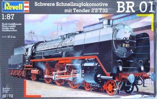 Revell Schnellzuglokomotive BR 01 & Tender in 1:87 Revell 02172 Bausatz