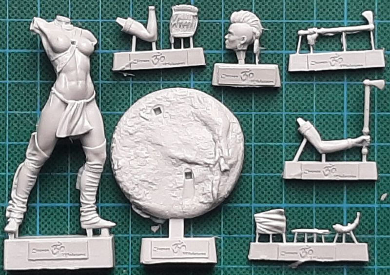 Chronos Miniatures - Worlds of Fantasy: Iroquois woman warrior