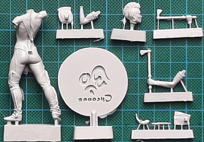 Chronos Miniatures - Worlds of Fantasy: Iroquois woman warrior