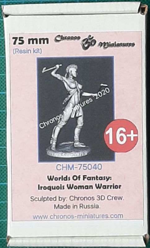 Chronos Miniatures - World of Fantasy: Iroquois woman warrior