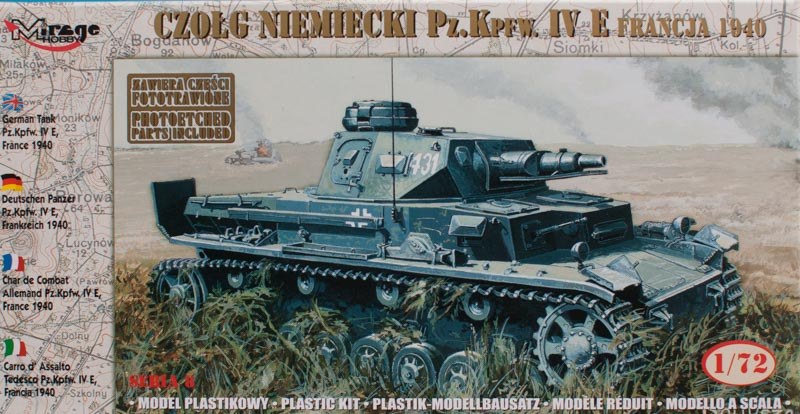 Mirage Hobby - Czołg Niemiecki PzKpfw. IV E Francja 1940