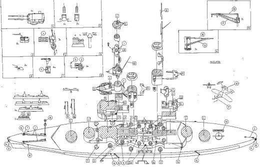 NNT Modell+Buch - Schlachtschiff H-Klasse H-39